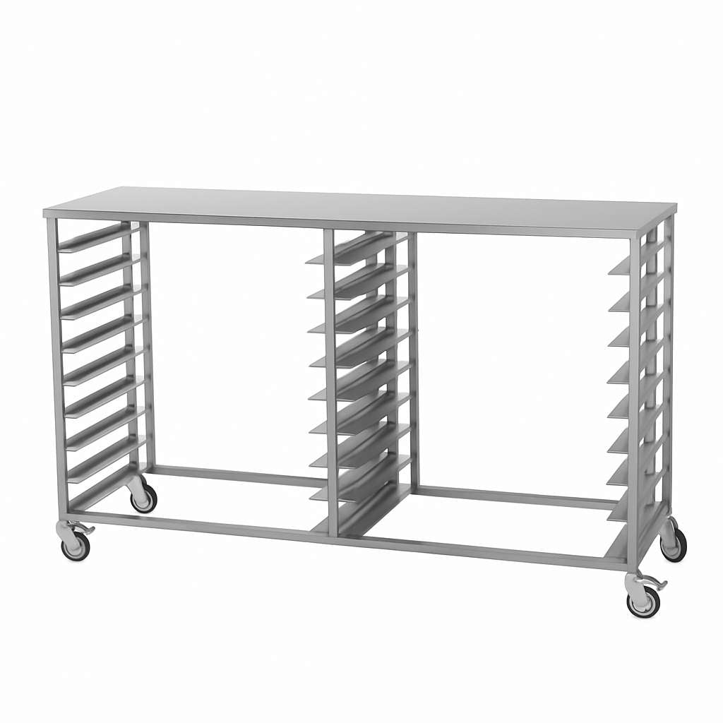 Tischwagen Doppelt Quereinschub TW 225020Q